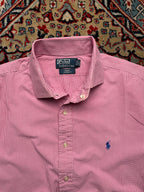Polo Ralph Lauren Pink Gingham Custom Fit Button Down Shirt - XL