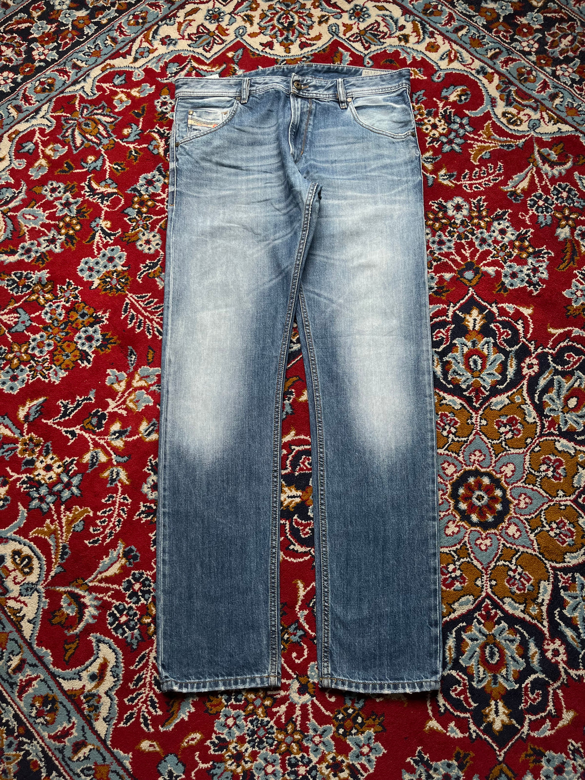 Diesel Industry Krayver Regular Slim-Carrot Washed 0817C Jeans - 34