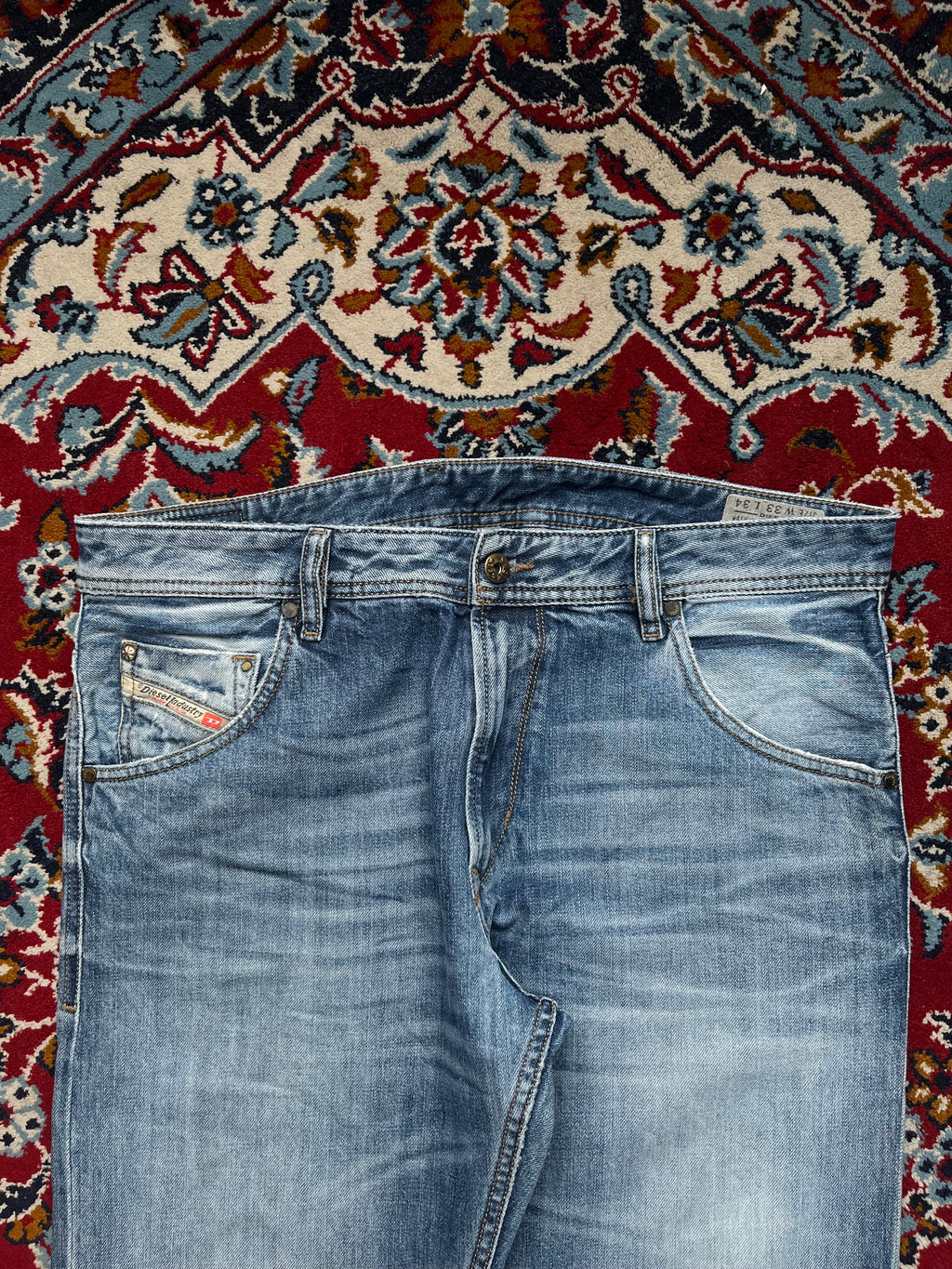 Diesel Industry Krayver Regular Slim-Carrot Washed 0817C Jeans - 34