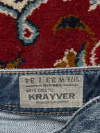 Diesel Industry Krayver Regular Slim-Carrot Washed 0817C Jeans - 34