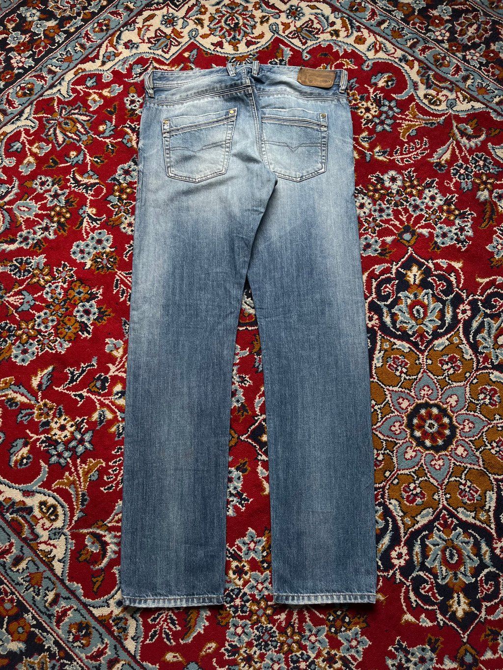 Diesel Industry Krayver Regular Slim-Carrot Washed 0817C Jeans - 34