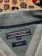 Tommy Hilfiger Slim Fit Vertical Striped Button Down Shirt - L