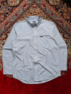 Chaps by RALPH LAUREN Light Blue Tattersall Plaid Checked  Button Down Shirt - L
