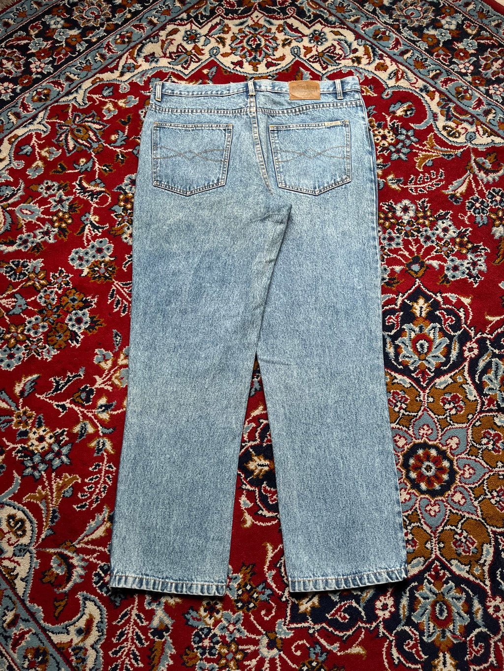Vintage John F. Gee Acid Washed High Waisted Straight Fit Jeans - 36