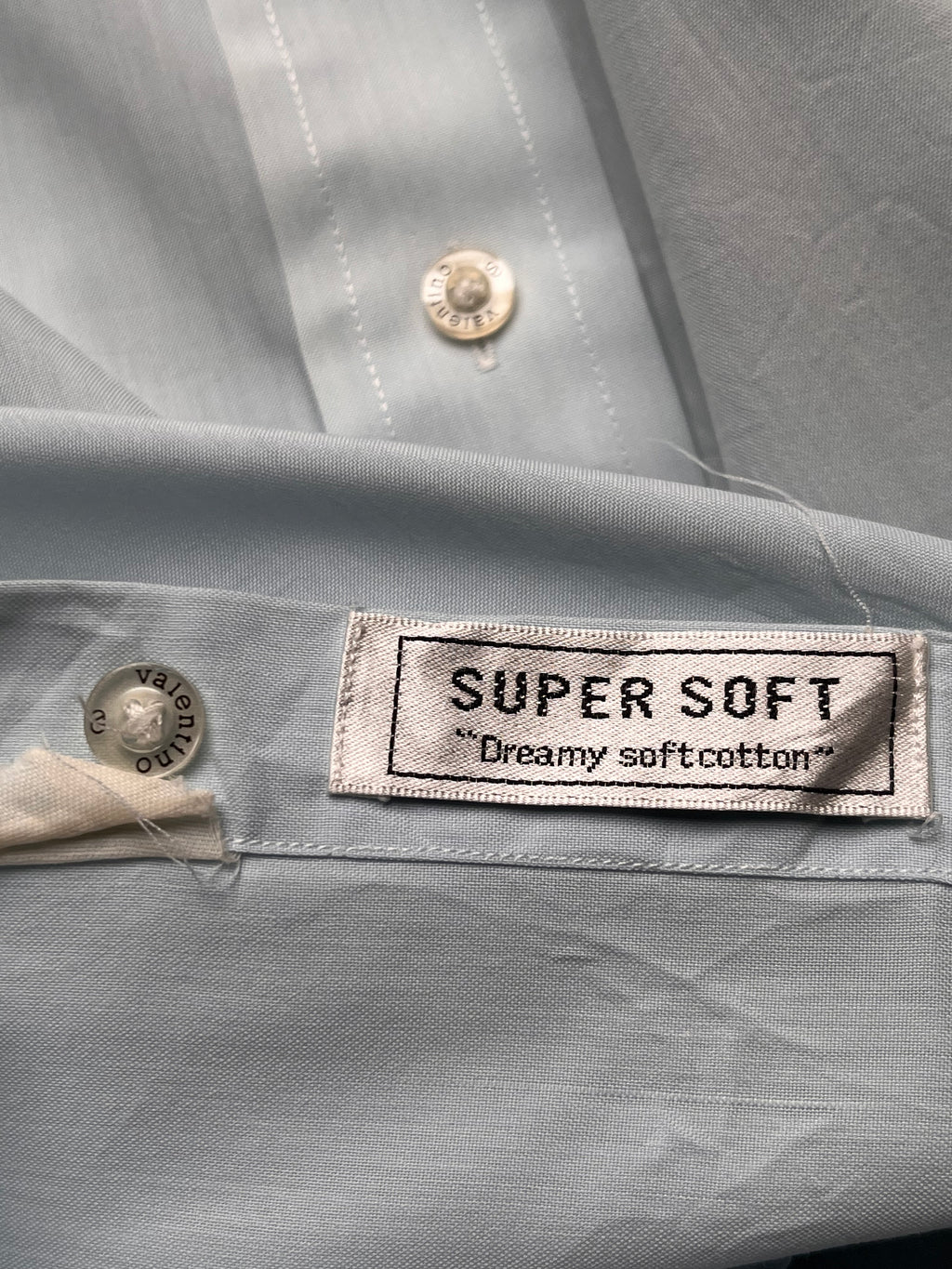 Vintage Valentino Chemises Light Blue Soft Cotton BUTTON DOWN SHIRT - S