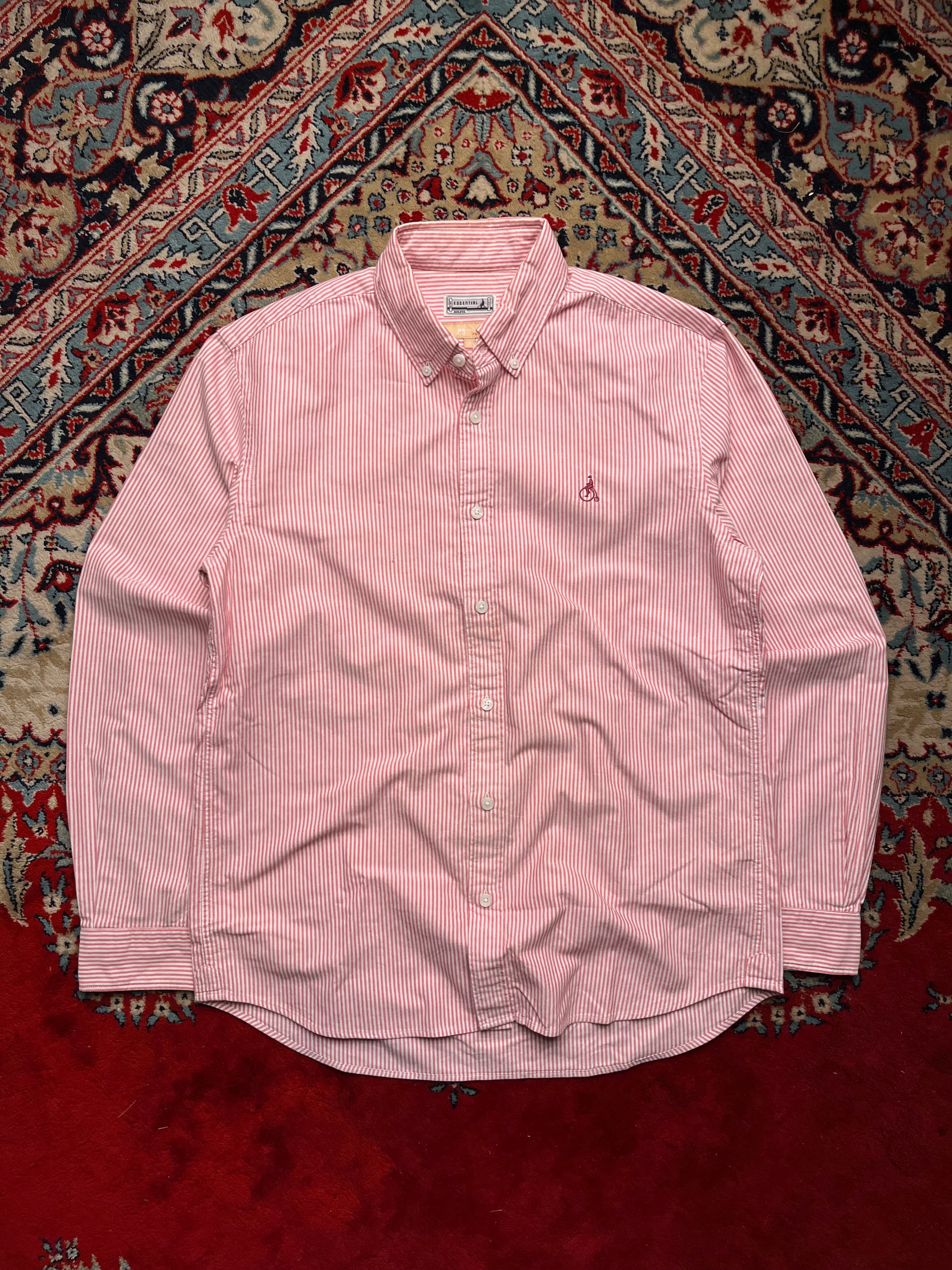 Beanpole Essential Striped Oxford Casual BUTTON DOWN SHIRT - L