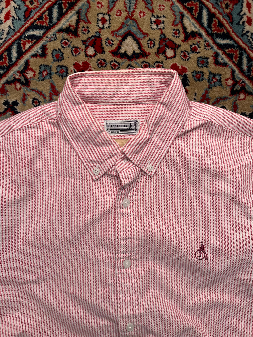 Beanpole Essential Striped Oxford Casual BUTTON DOWN SHIRT - L
