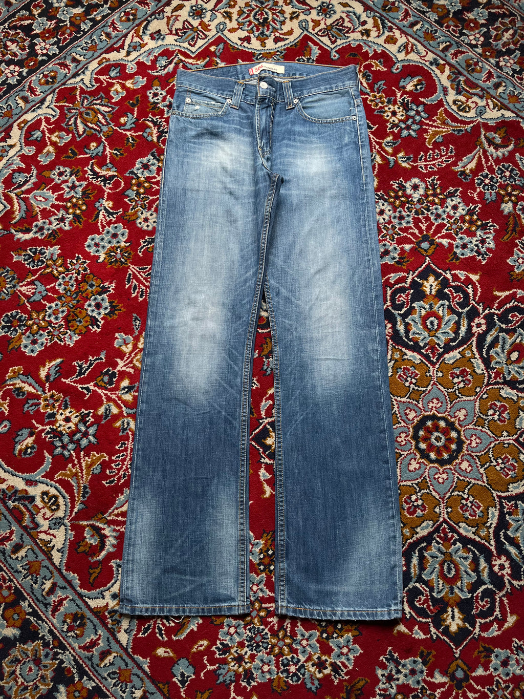 Levi's 506 Standard Relaxed Bootcut Fit Faded Blue Jeans - 32