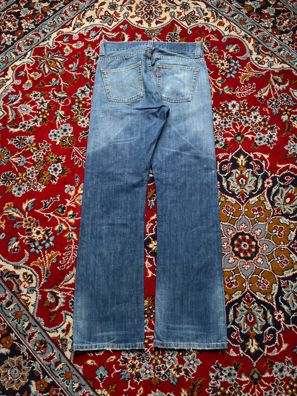 Levi's 506 Standard Relaxed Bootcut Fit Faded Blue Jeans - 32