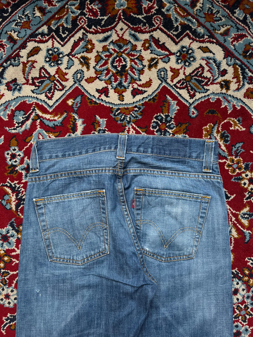 Levi's 506 Standard Relaxed Bootcut Fit Faded Blue Jeans - 32