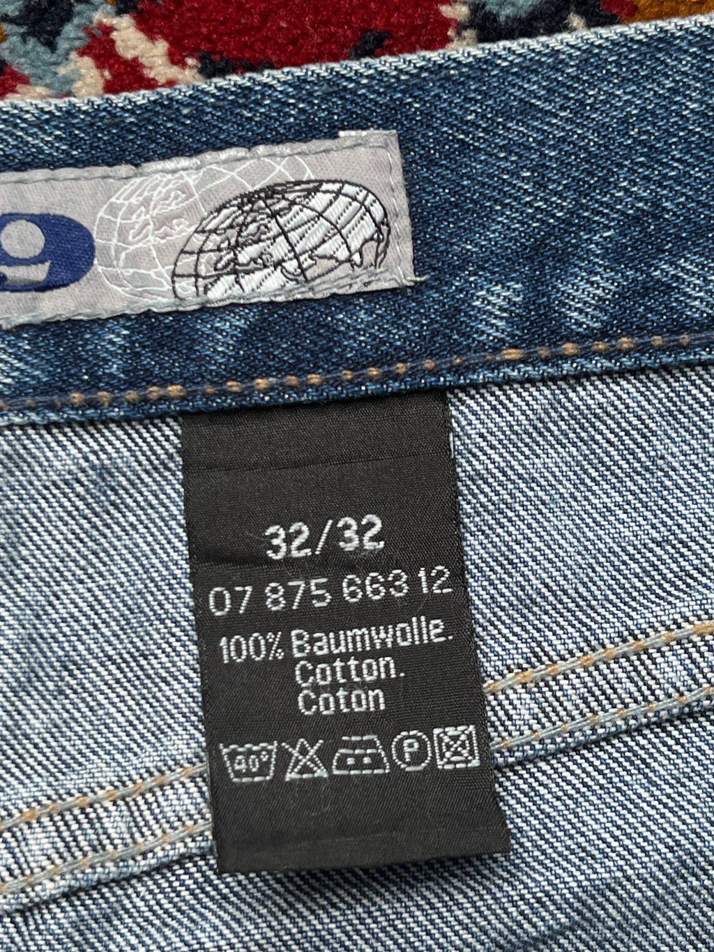 Vintage Ninety 9 Heavyweight Medium Washed Straight Fit Jeans - 30