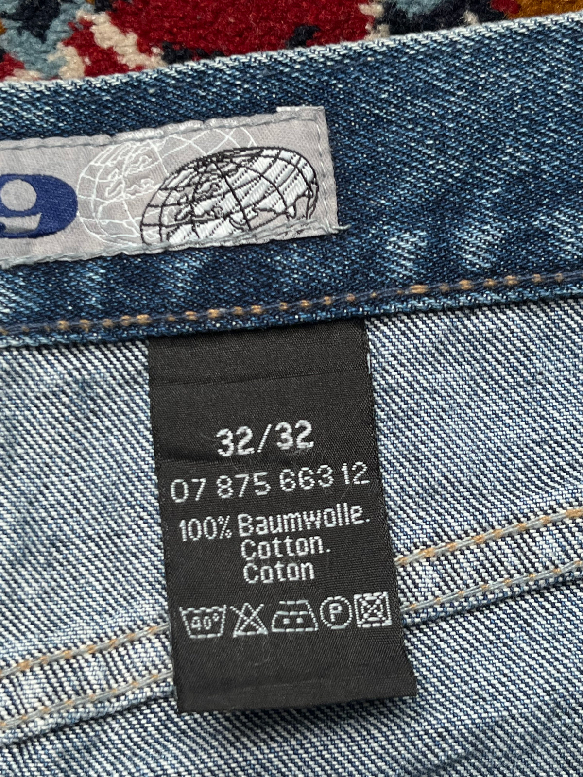 Vintage Ninety 9 Heavyweight Medium Washed Straight Fit Jeans - 30