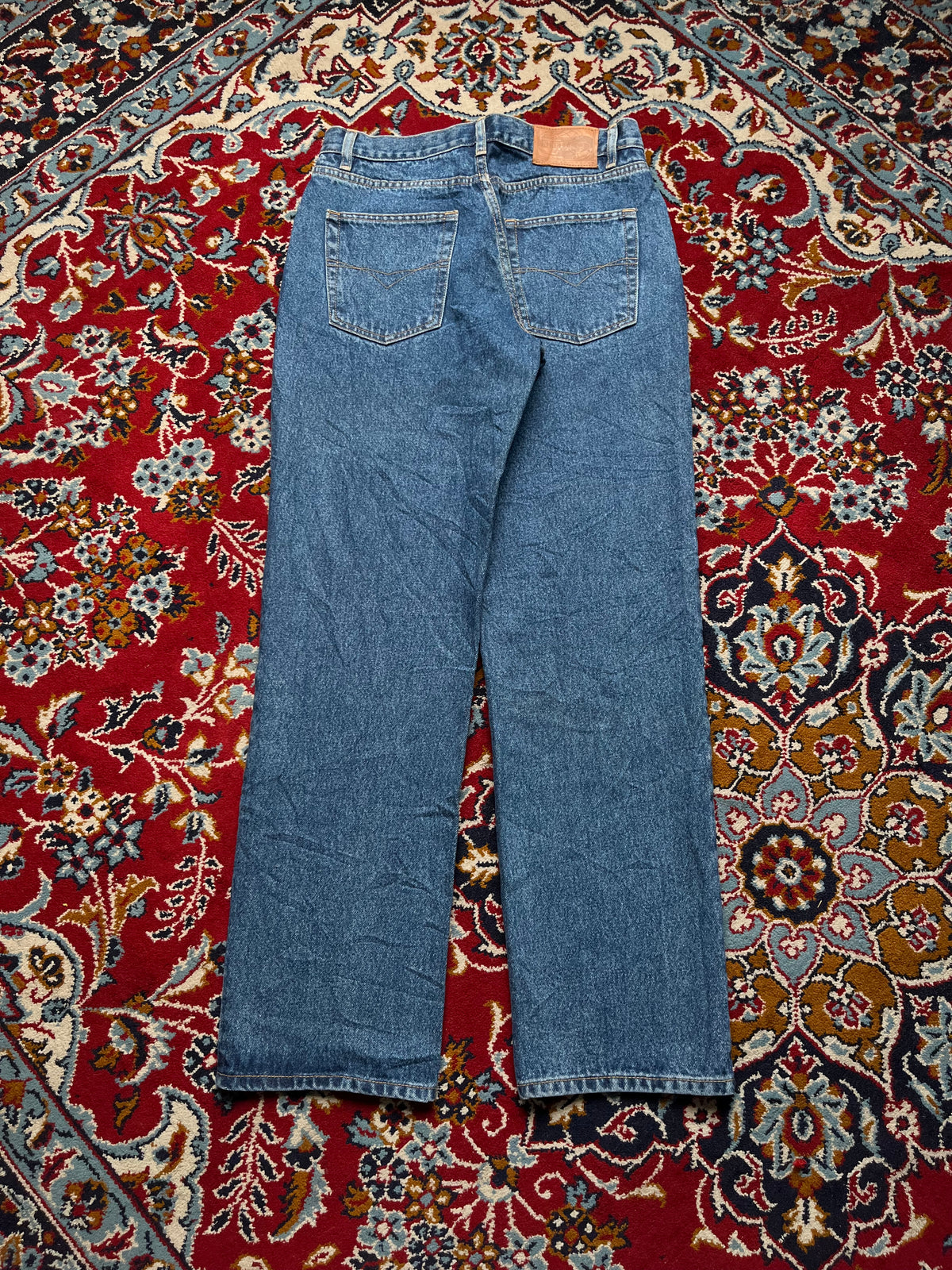 Vintage Ninety 9 Heavyweight Medium Washed Straight Fit Jeans - 30