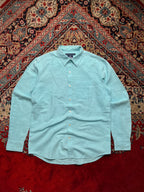 OLD NAVY Light Blue Regular Fit Linen Blend Button Down Shirt - XL