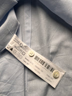 MASSIMO DUTTI Light Blue Easy Iron Italian Fabric Button Down Shirt - L