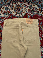 Vintage Levi's 615 Orange Tab Khaki Tan Straight Fit Jeans - 32