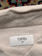 TOPTEN Beige Linen Button Down Shirt - XL