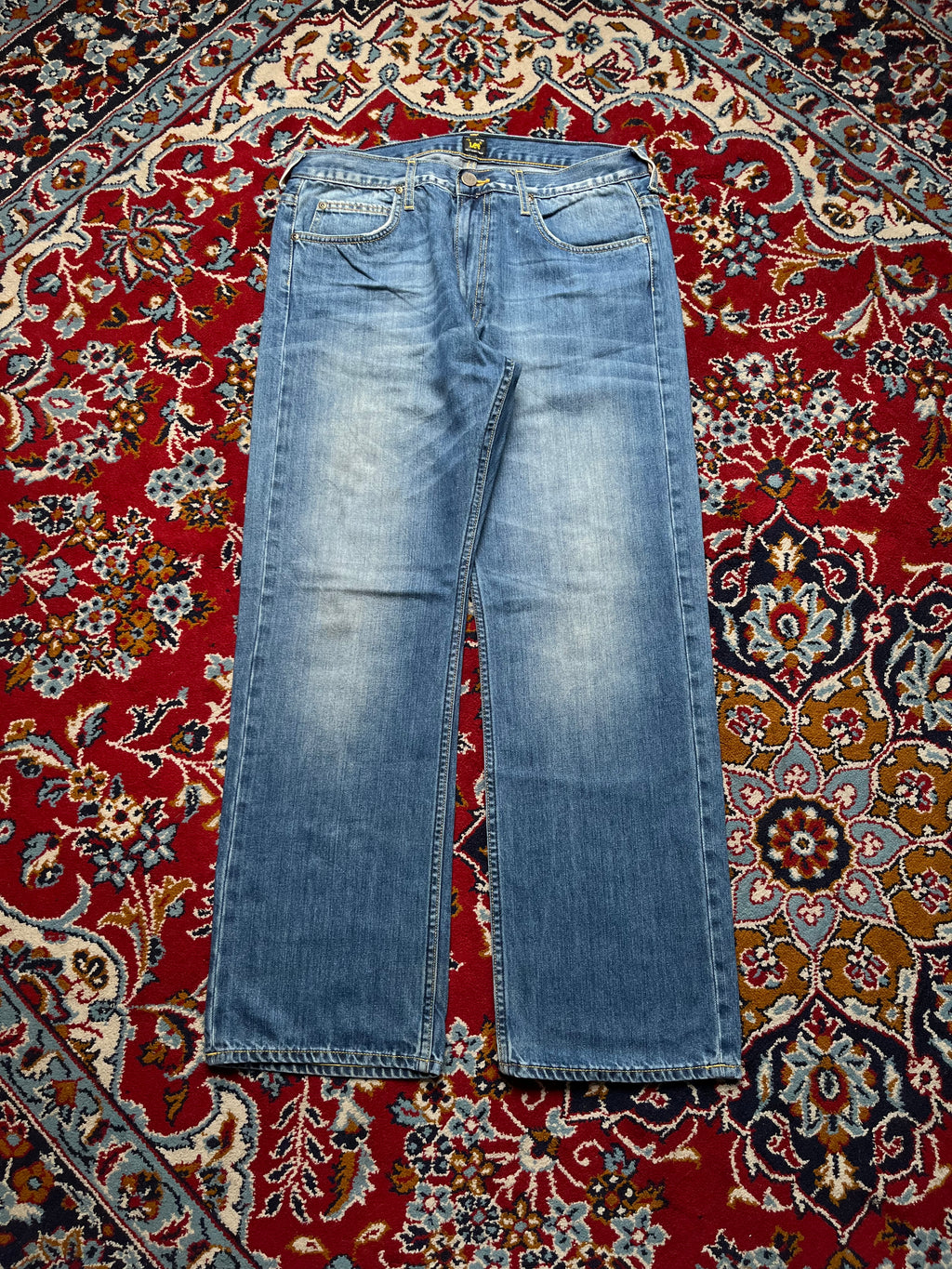 Vintage Lee Medium Washed Straight Fit Jeans - 32