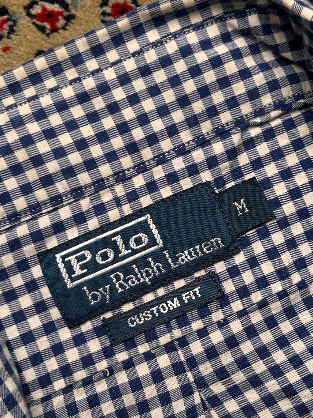Polo Ralph Lauren Custom Fit Gingham BUTTON DOWN SHIRT - L