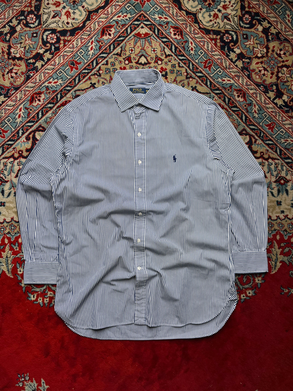 Polo Ralph Lauren Striped Cotton BUTTON DOWN SHIRT - L