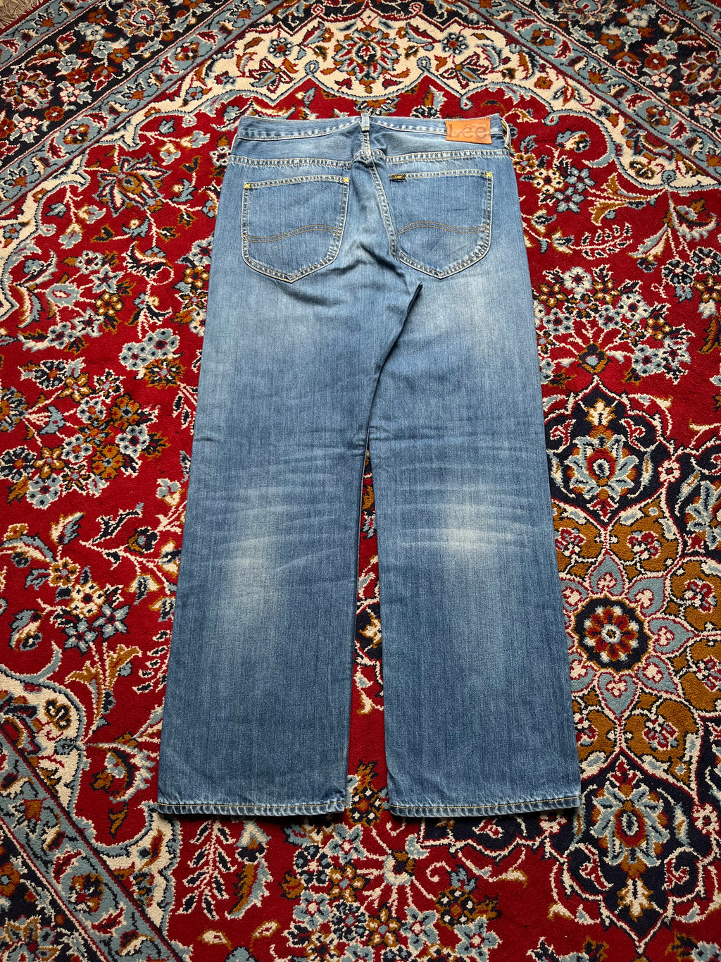 Vintage Lee Medium Washed Straight Fit Jeans - 32
