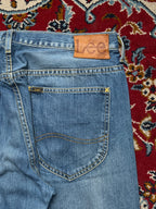 Vintage Lee Medium Washed Straight Fit Jeans - 32