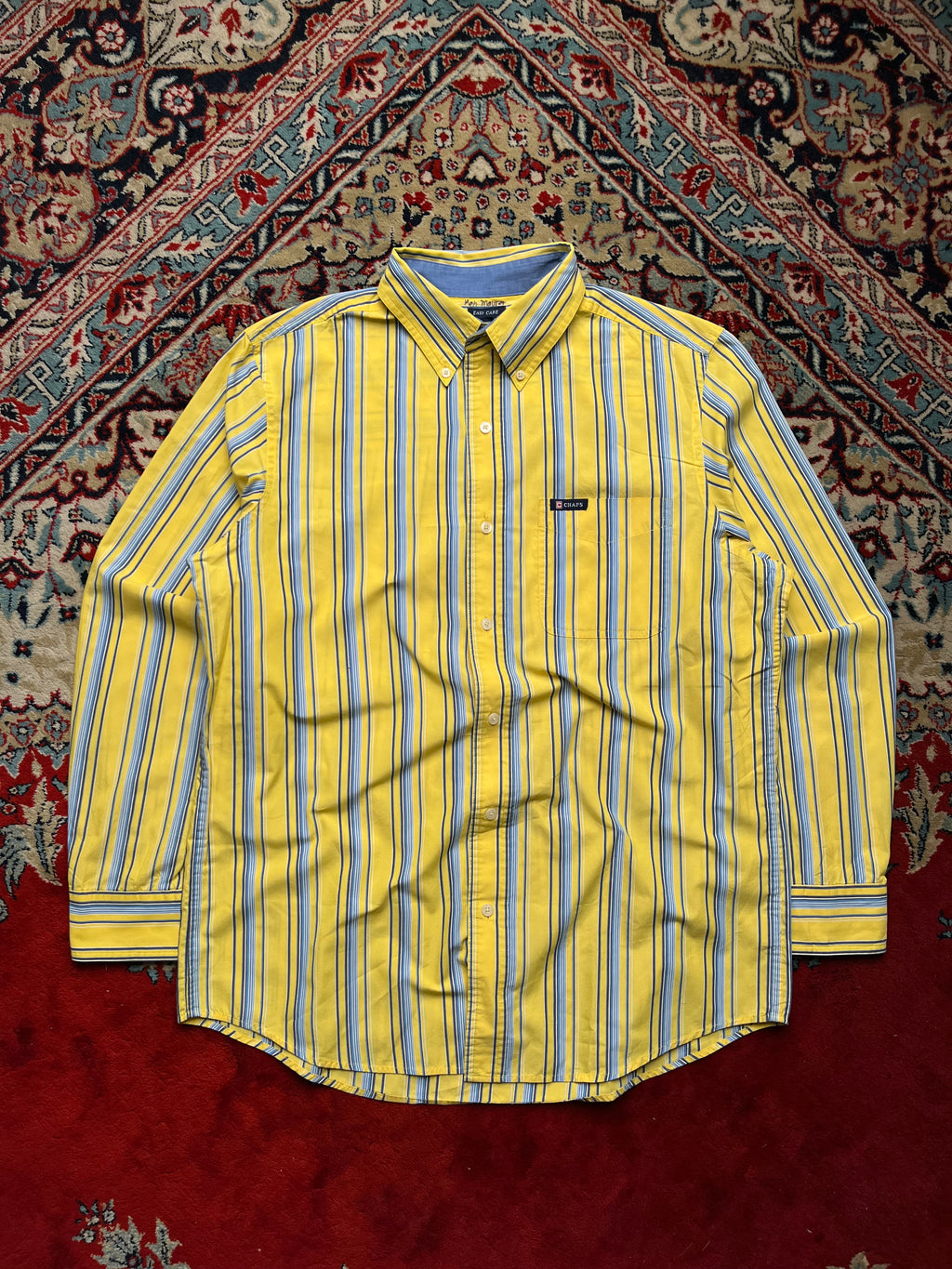 CHAPS by RALPH LAUREN Vertical Stripe BUTTON DOWN SHIRT - M