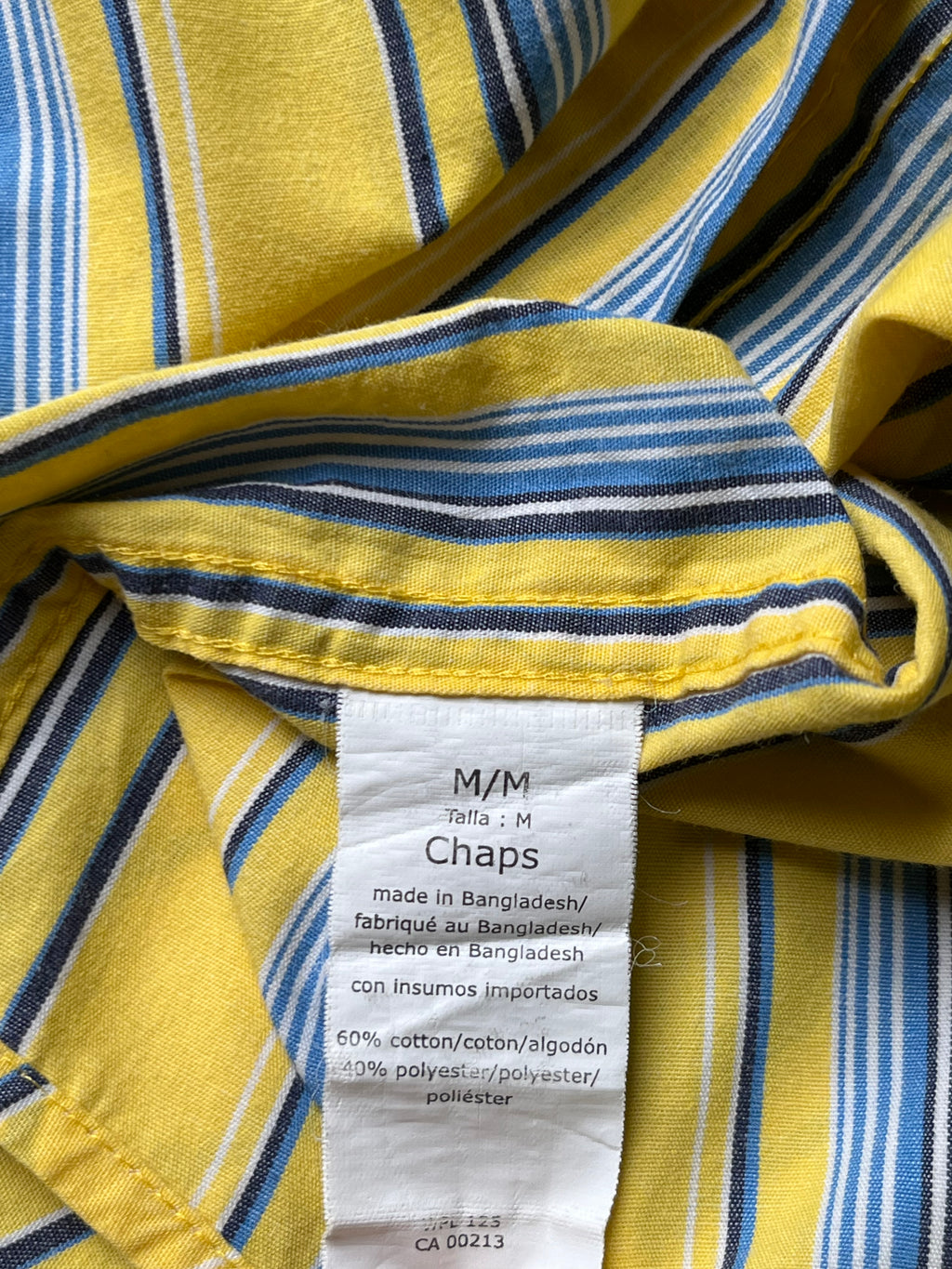 CHAPS by RALPH LAUREN Vertical Stripe BUTTON DOWN SHIRT - M