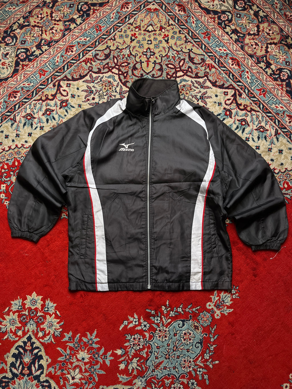 Mizuno JASPO Black Paneled Track Jacket - M
