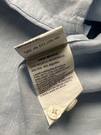 PERRY ELLIS Light Blue Linen Blend BUTTON DOWN SHIRT - XL