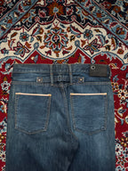 Sicko Nineteen Cinch Back Selvedge Detail Straight Fit Jeans - 32