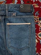 Sicko Nineteen Cinch Back Selvedge Detail Straight Fit Jeans - 32
