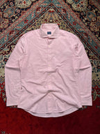 VANBROUGH Pink Linen Spread Collar BUTTON DOWN SHIRT - L