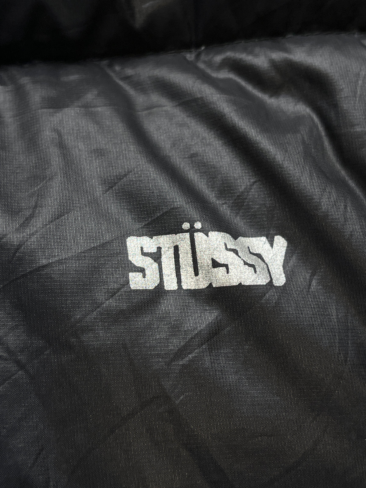 Stussy Black Down Puffer Jacket - L