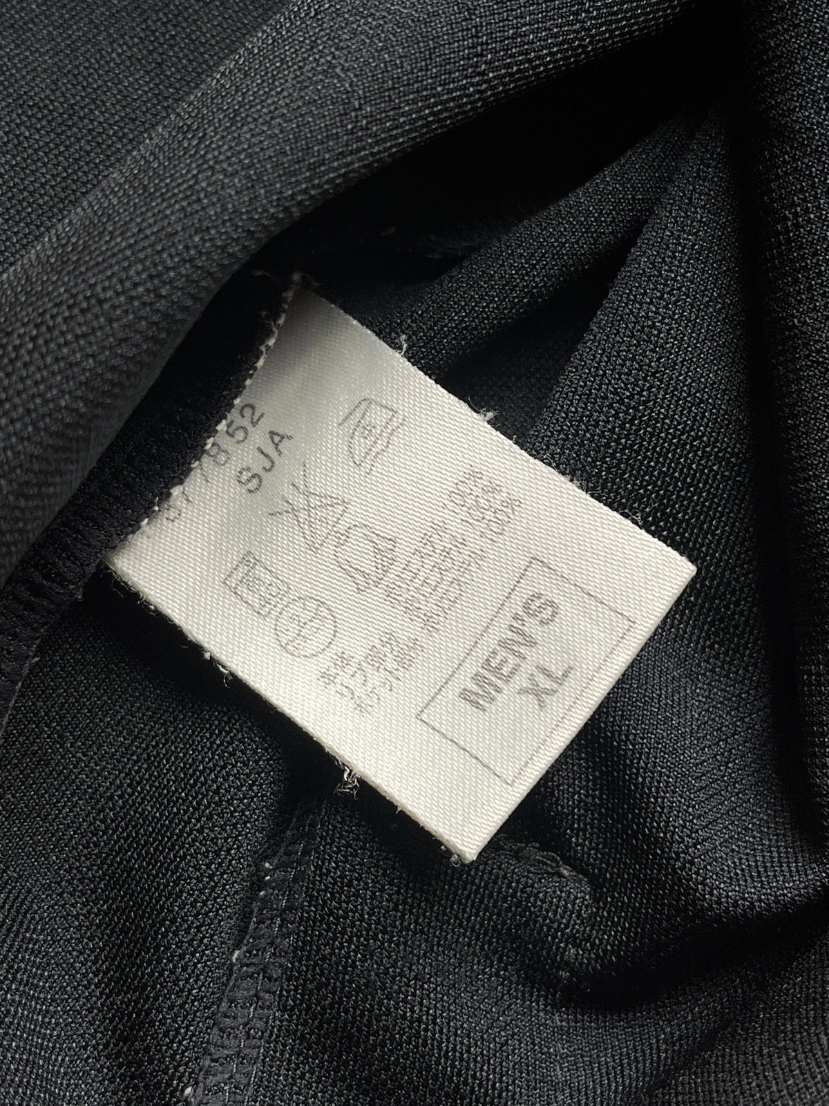 Nike Black Shadow Stripe Embroidered Swoosh Track Jacket - L