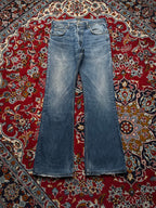 Vintage Lee Medium Washed Distressed Bootcut Jeans - 32