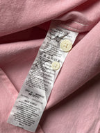 WHO.A.U California Pink Cotton Oxford Bear Logo SLIM FIT BUTTON DOWN SHIRT - L
