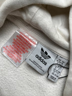 Adidas Originals Off-White Oval Trefoil Graphic Pullover Hoodie - M