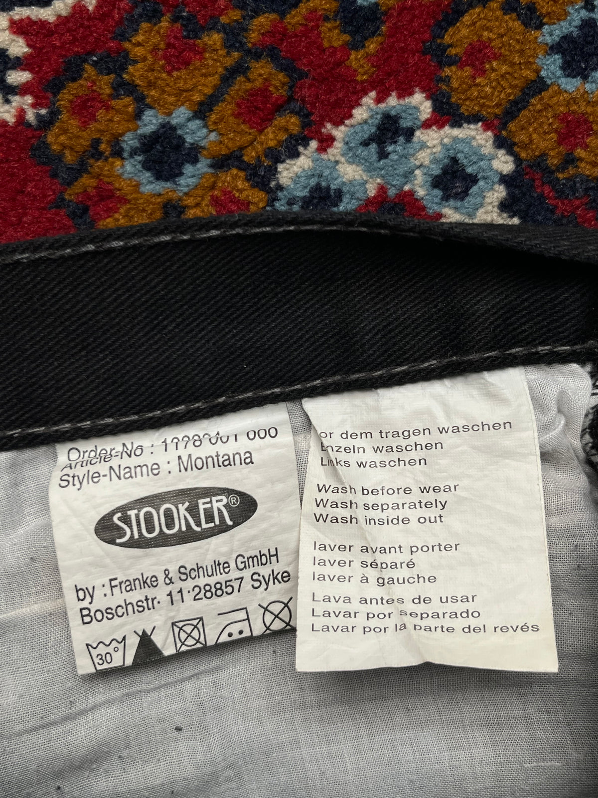 Vintage Stooker Montana Solid Black Bootcut Jeans - 34