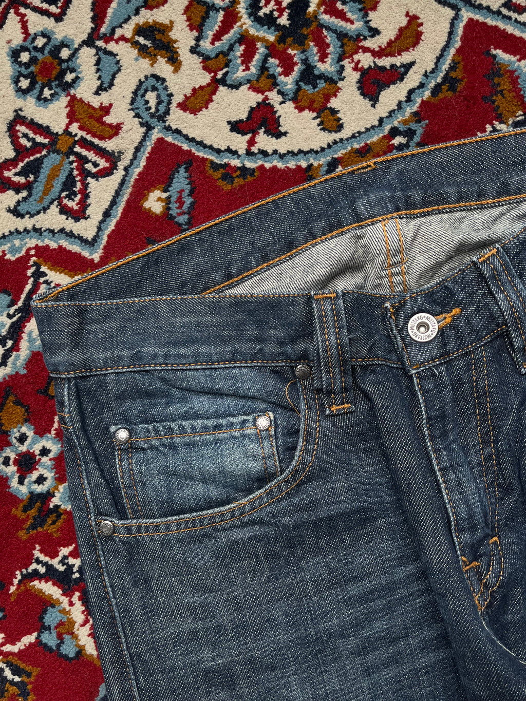 Vintage Mustang Dark Washed Bootcut Jeans - 30