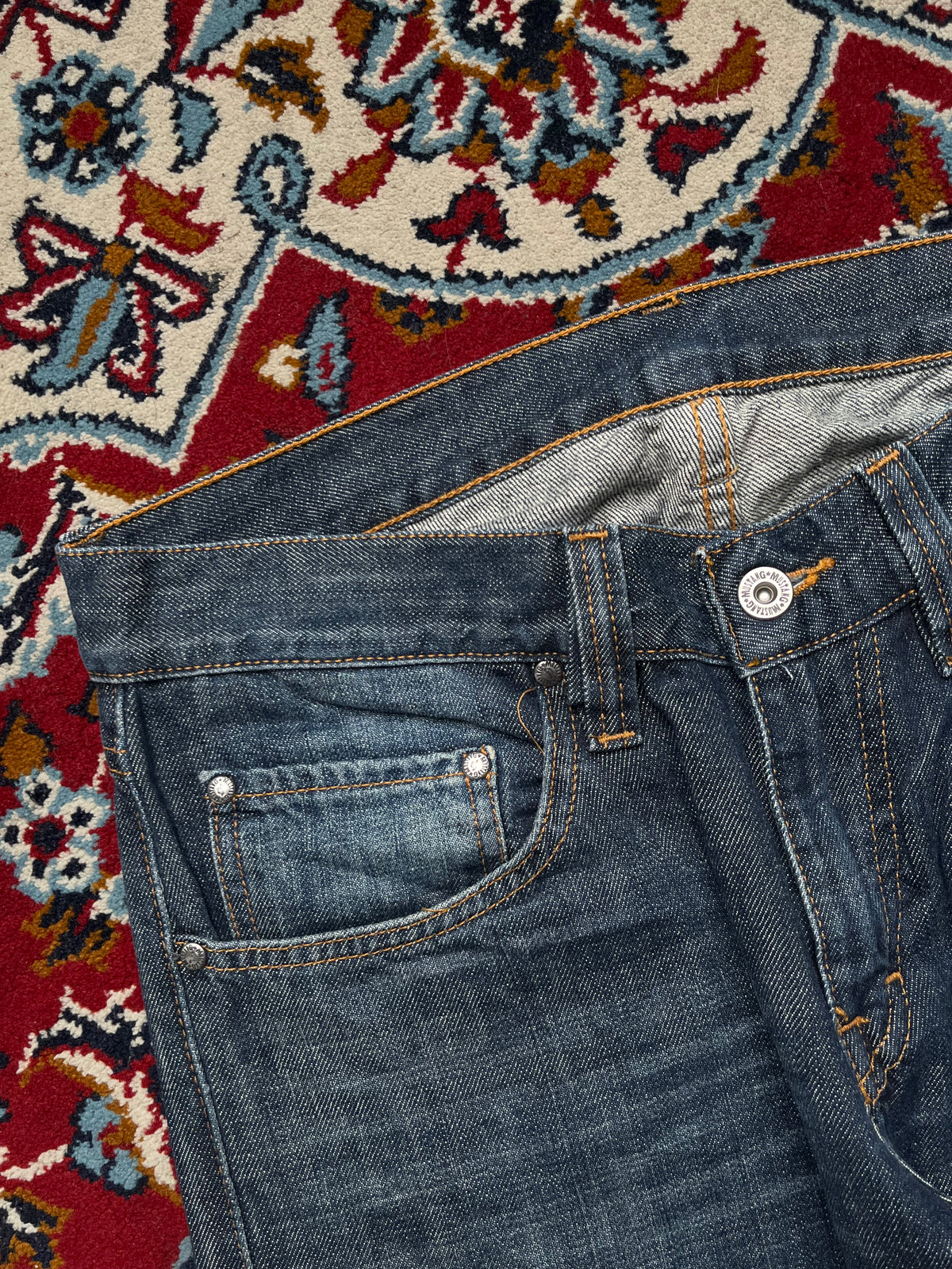 Vintage Mustang Dark Washed Bootcut Jeans - 30