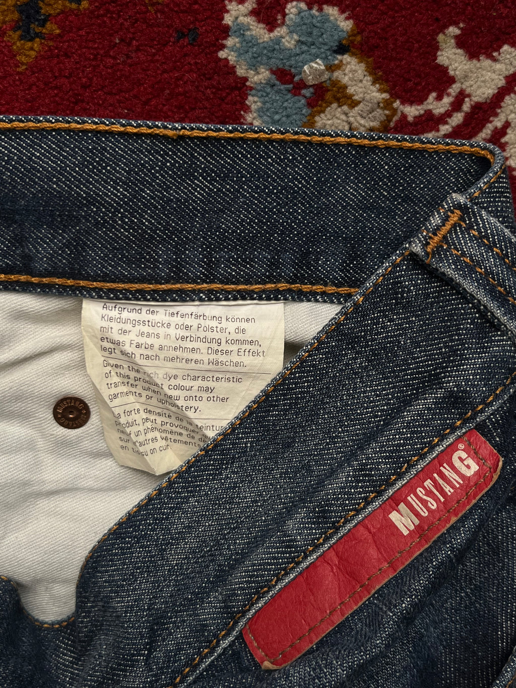 Vintage Mustang Dark Washed Bootcut Jeans - 30