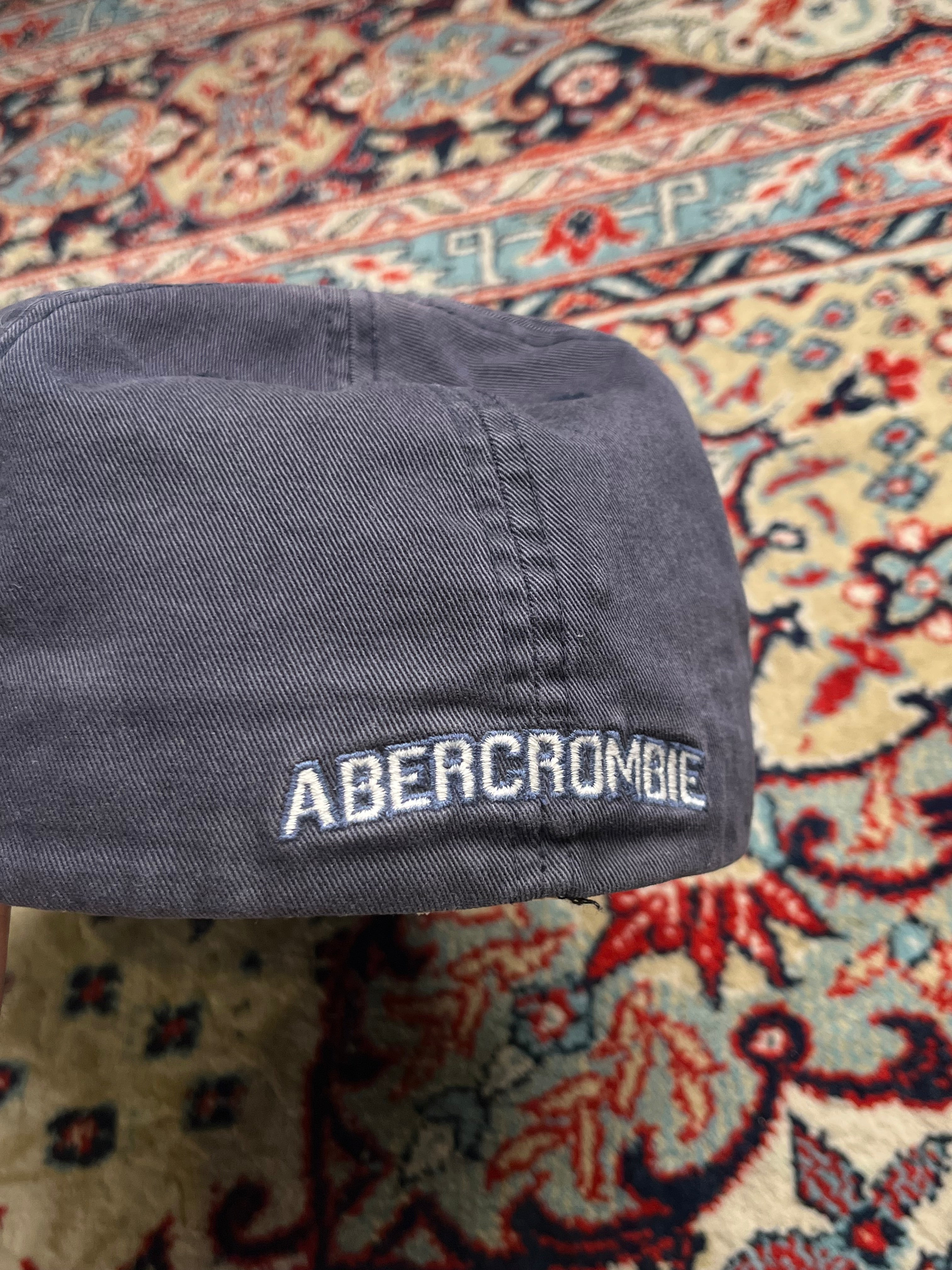 Vintage Abercrombie & Fitch 1892 Distressed Navy Blue Adjustable Baseball CAP