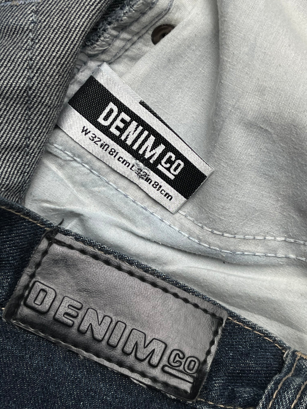 Denim Co Dark Washed Whiskered Classic Bootcut Jeans - 32