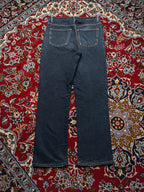Denim Co Dark Washed Whiskered Classic Bootcut Jeans - 32