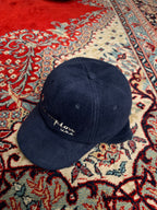Vintage Champion U.S.A. Navy Blue Fleece Ear Flap Winter Baseball CAP