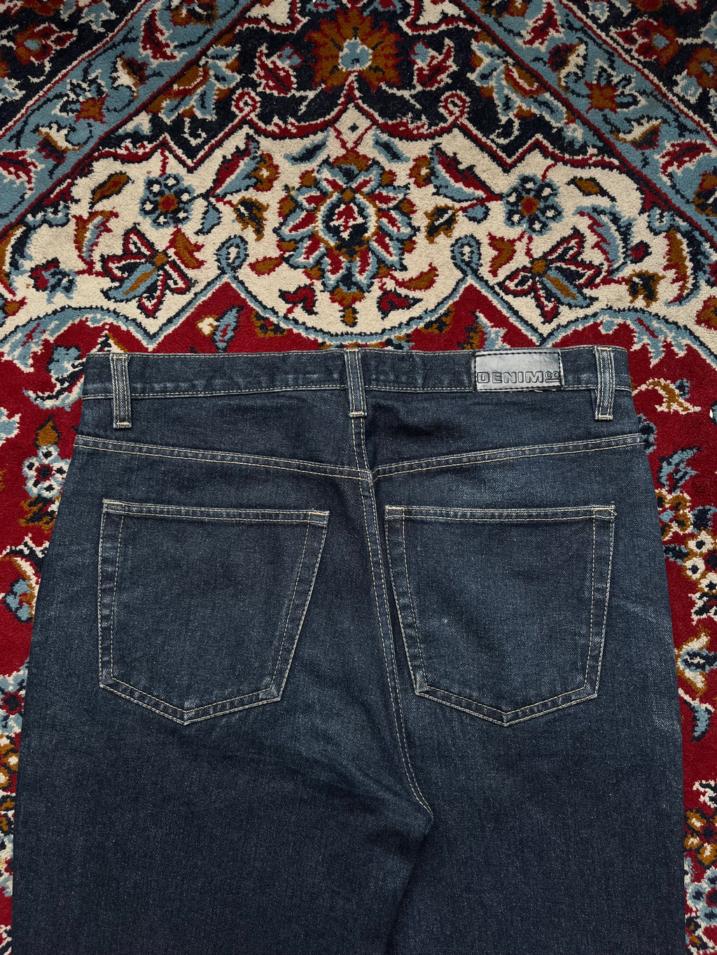 Denim Co Dark Washed Whiskered Classic Bootcut Jeans - 32