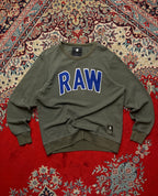 G-Star RAW Olive Green French Terry Crewneck Sweatshirt - L