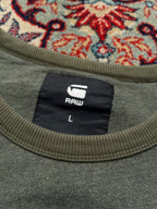 G-Star RAW Olive Green French Terry Crewneck Sweatshirt - L