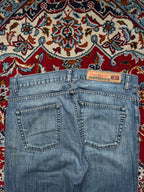 Diesel Industry Medium Washed Faded Relaxed Bootcut Jeans - 34